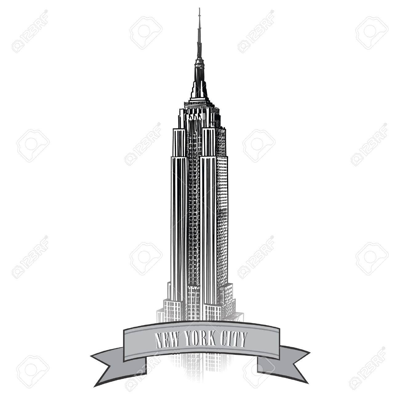 1300x1300 New York Empire State Building Clipart Amp New York Empire State - Empire State Building Sketch