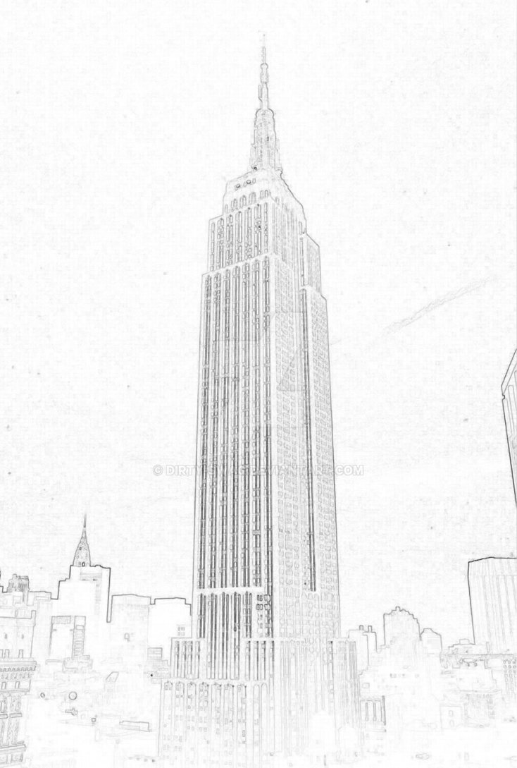 Empire State Sketch At Paintingvalley Com Explore Collection Of