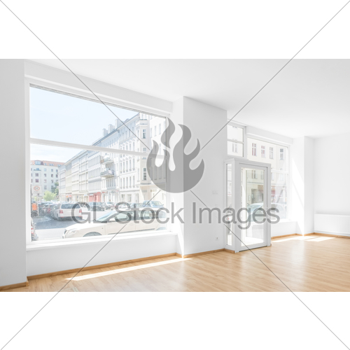 500x500 Empty Room, Shop Interior With Shopping Window Gl Stock Images - Empty Room Sketch