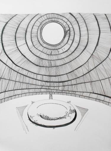 375x510 Saatchi Art Empty Room Drawing By Karine Morel - Empty Room Sketch