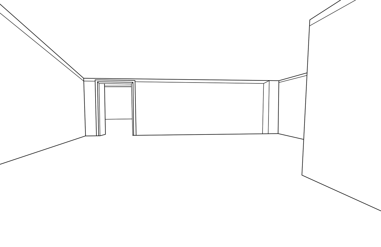 1280x832 Empty Rooms - Empty Room Sketch