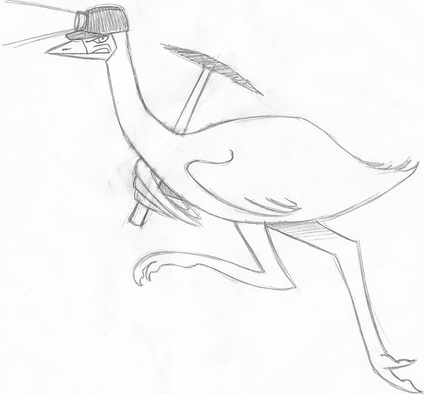 600x558 Emu Sketch 4 Slm Sarah Martin - Emu Sketch