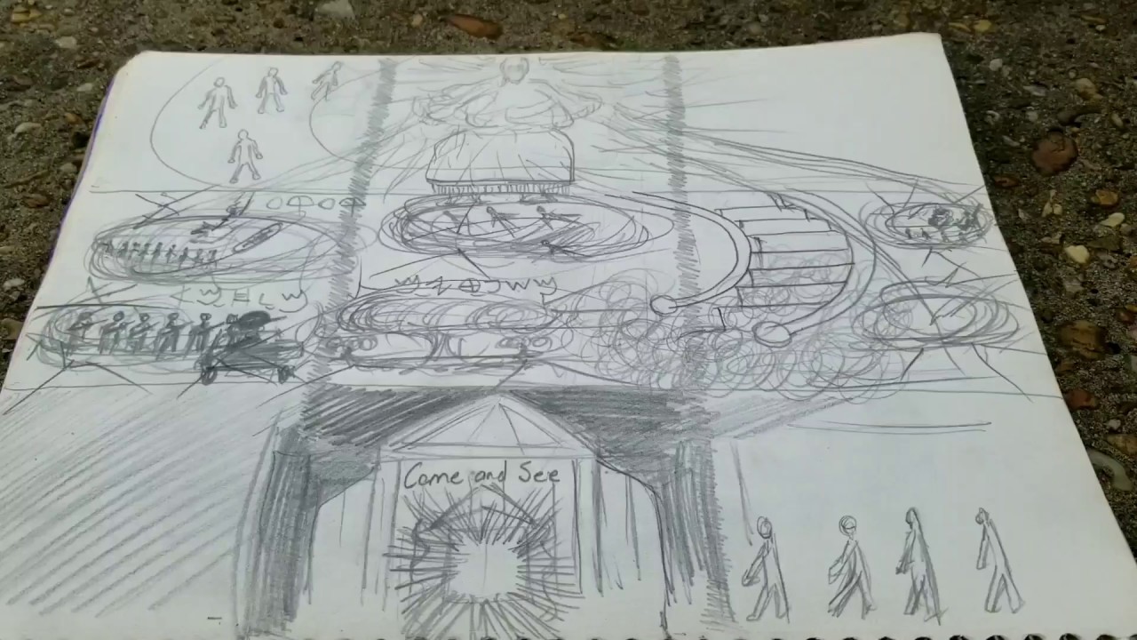 1280x720 Drawing - End Of The World Sketch