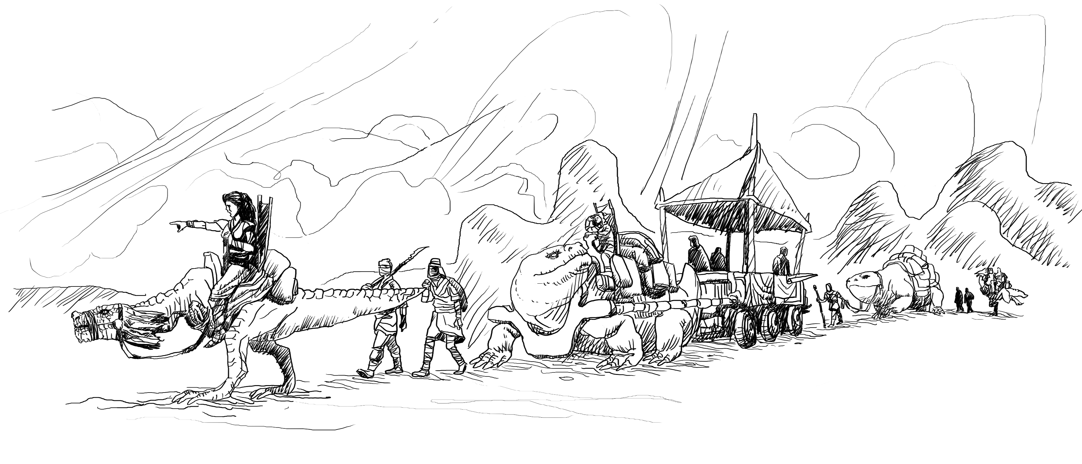 3500x1500 Oc] The End Of The World - End Of The World Sketch