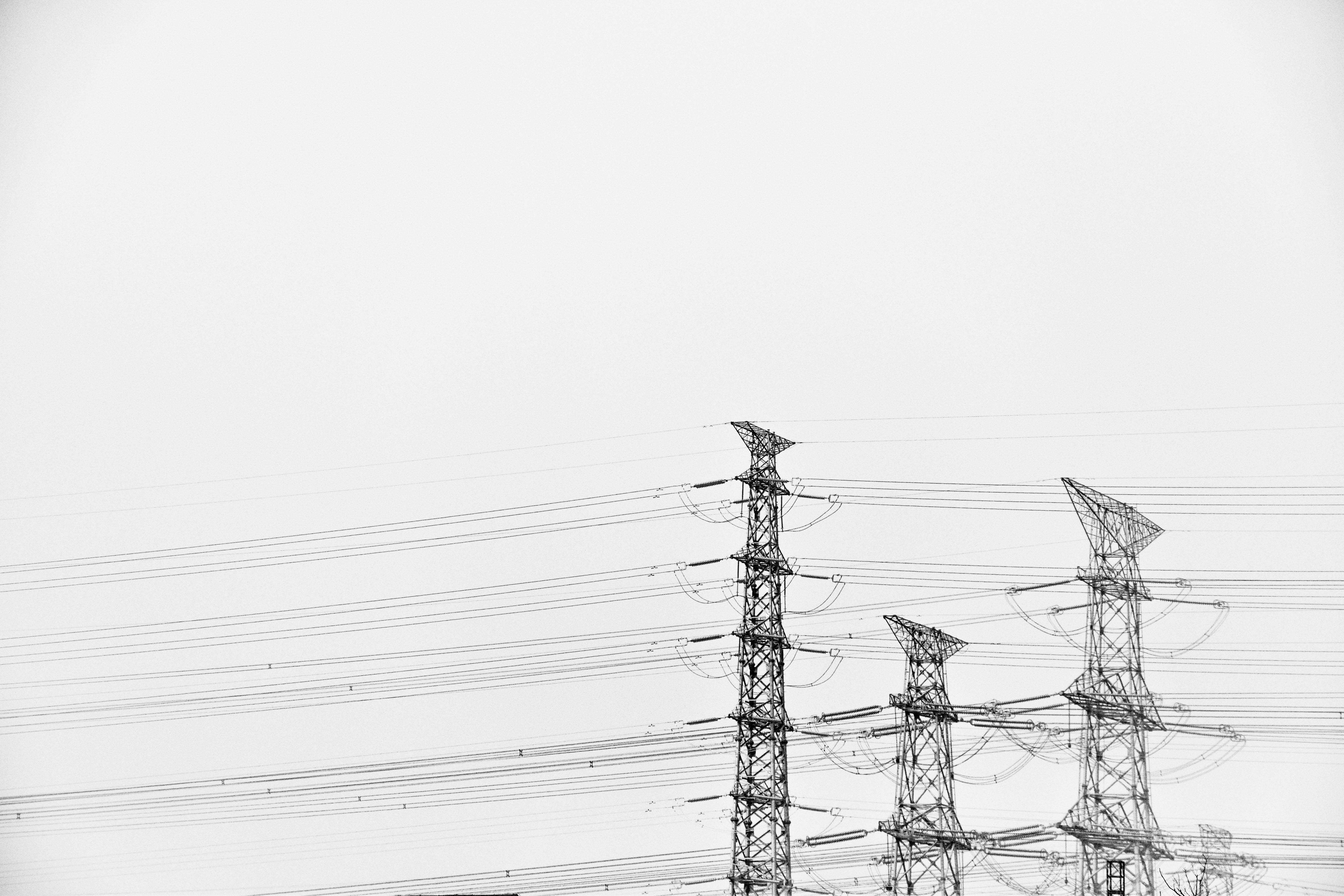 6000x4000 Free Images Black And White, Mast, Electricity, Lighting, Energy - Energy Sketch