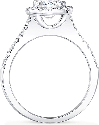 389x492 Round Pave Halo Diamond Engagement Ring Scs1307b - Engagement Ring Sketch