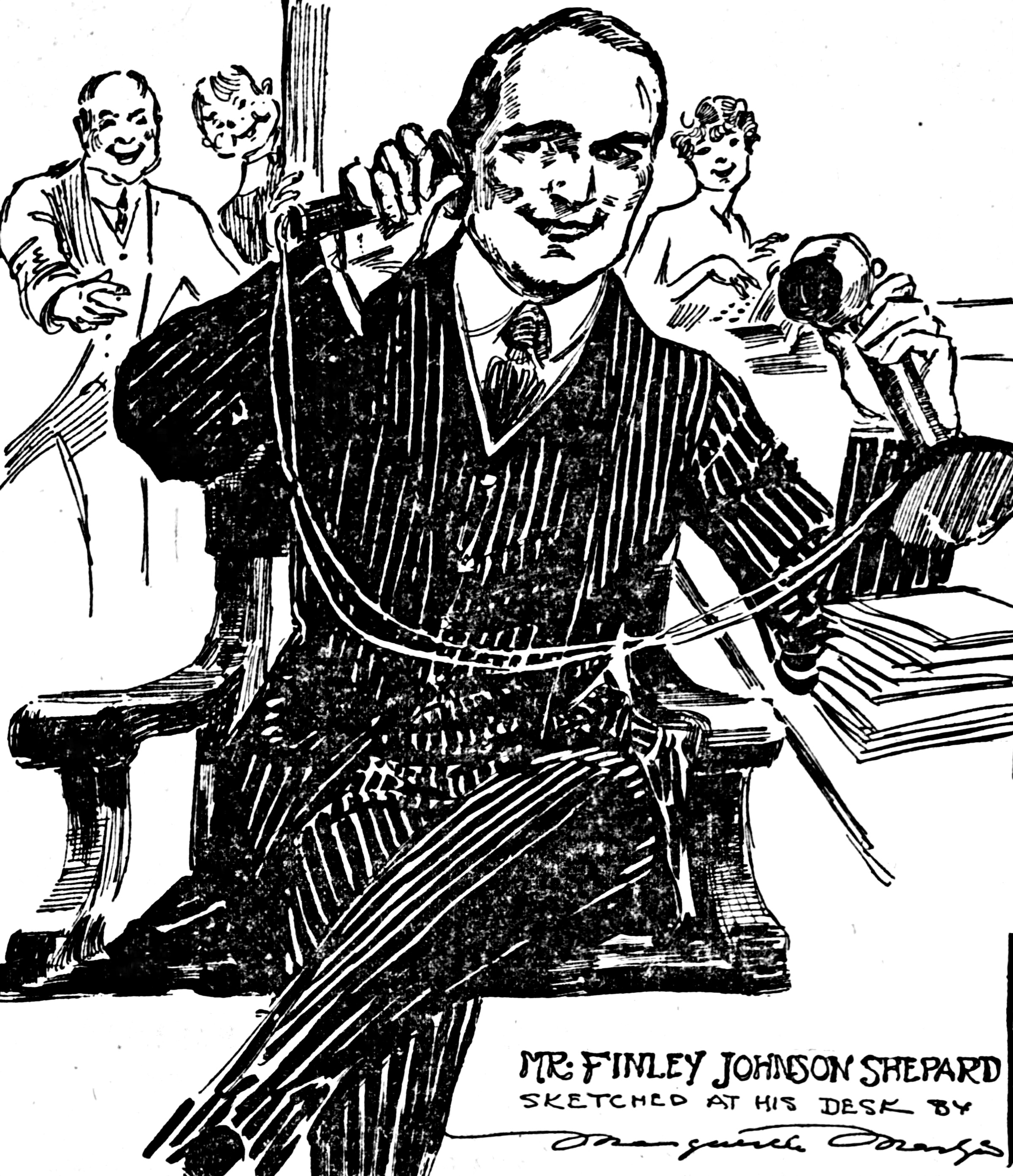 2400x2786 Filemarguerite Martyn Sketch Of Finley Johnson Shepard - Engagement Sketch