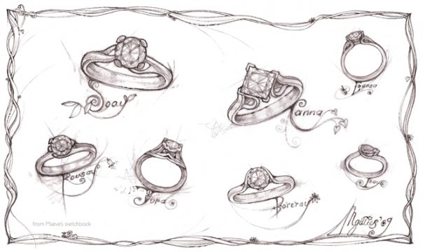604x360 Maevona Diamond Engagement Rings Amidon Jewelers, Keene, Nh - Engagement Sketch