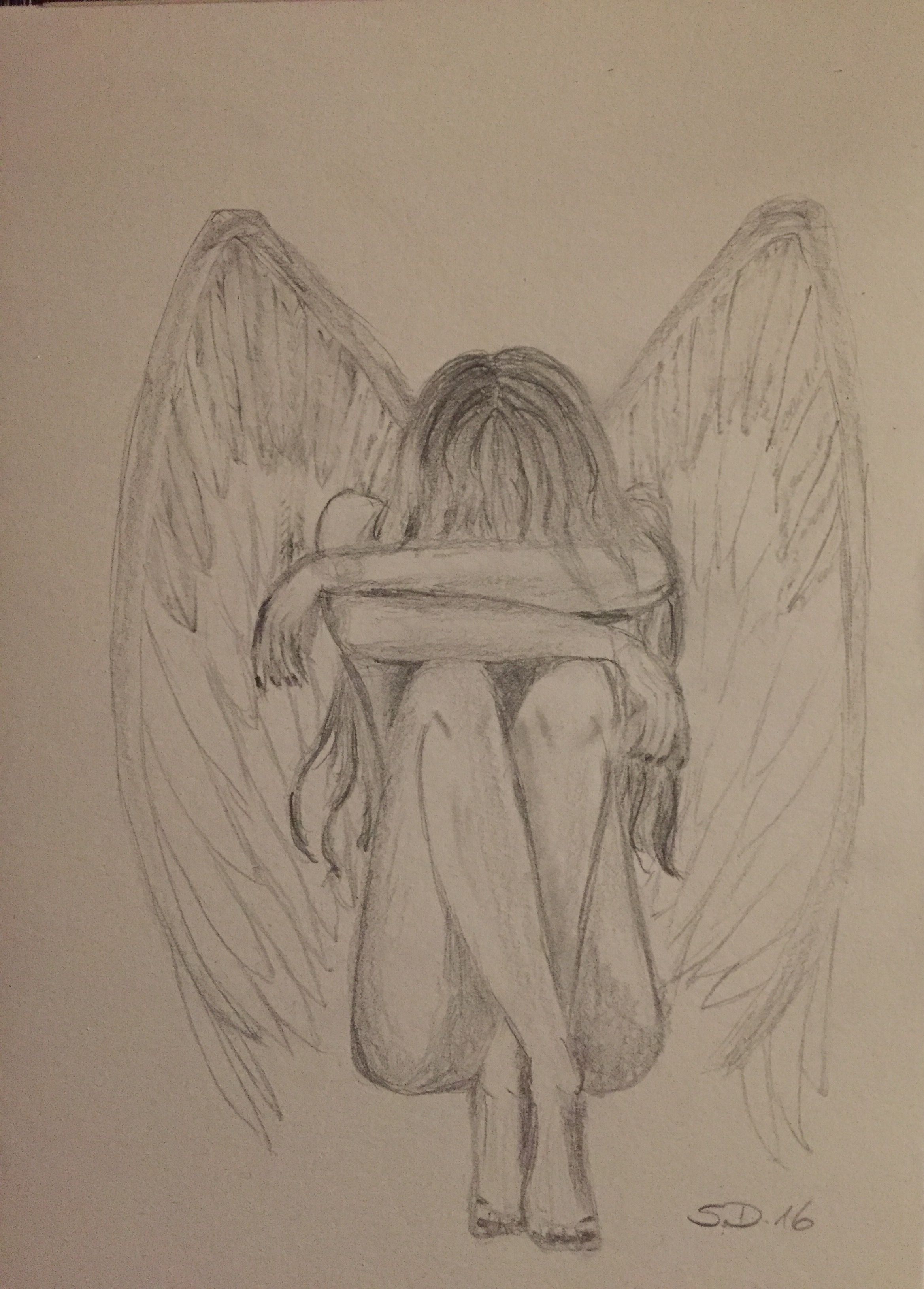 2338x3262 Engel Bleistift Zeichnung Fairies Drawings, Art - Engel Sketch