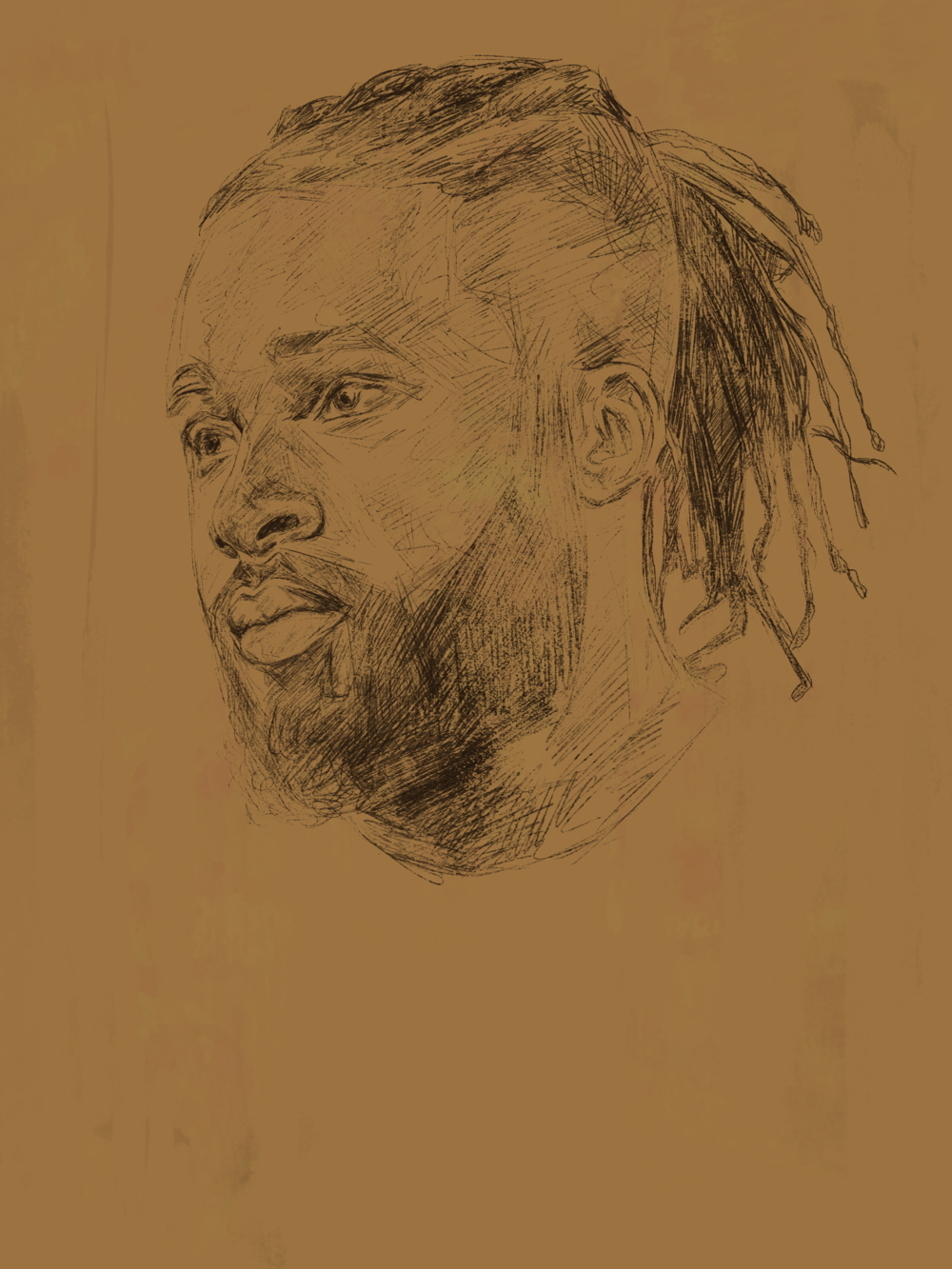 1000x1333 Moosh Sketch For Album Leon Scott Engel - Engel Sketch