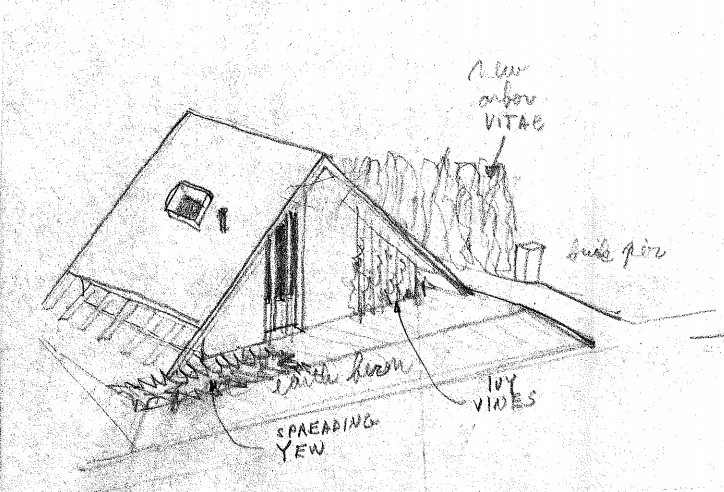 724x492 Engel Chapel Sketch 1968 Frumah Packard Cemetery - Engel Sketch