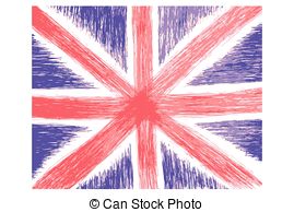 269x194 English Flag Color. Rectangular Vector Flag Of Great Britain - England Flag Sketch