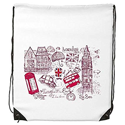 425x425 Big Ben Bus Uk England Landmark Flag Sketch - England Flag Sketch