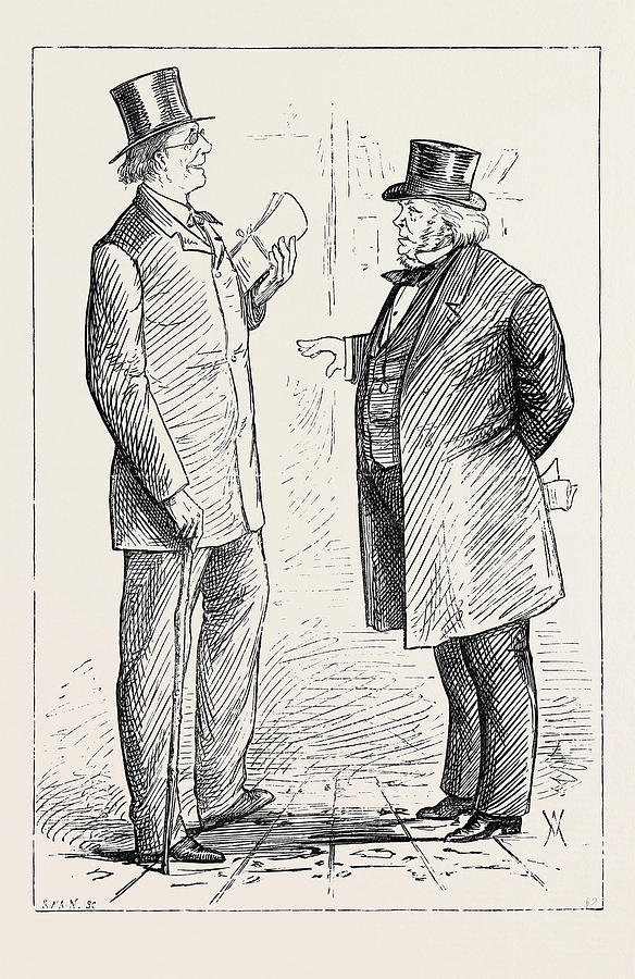 584x900 Parliamentary Sketches In The Lobby Tribunes Of The People Drawing - English Sketches