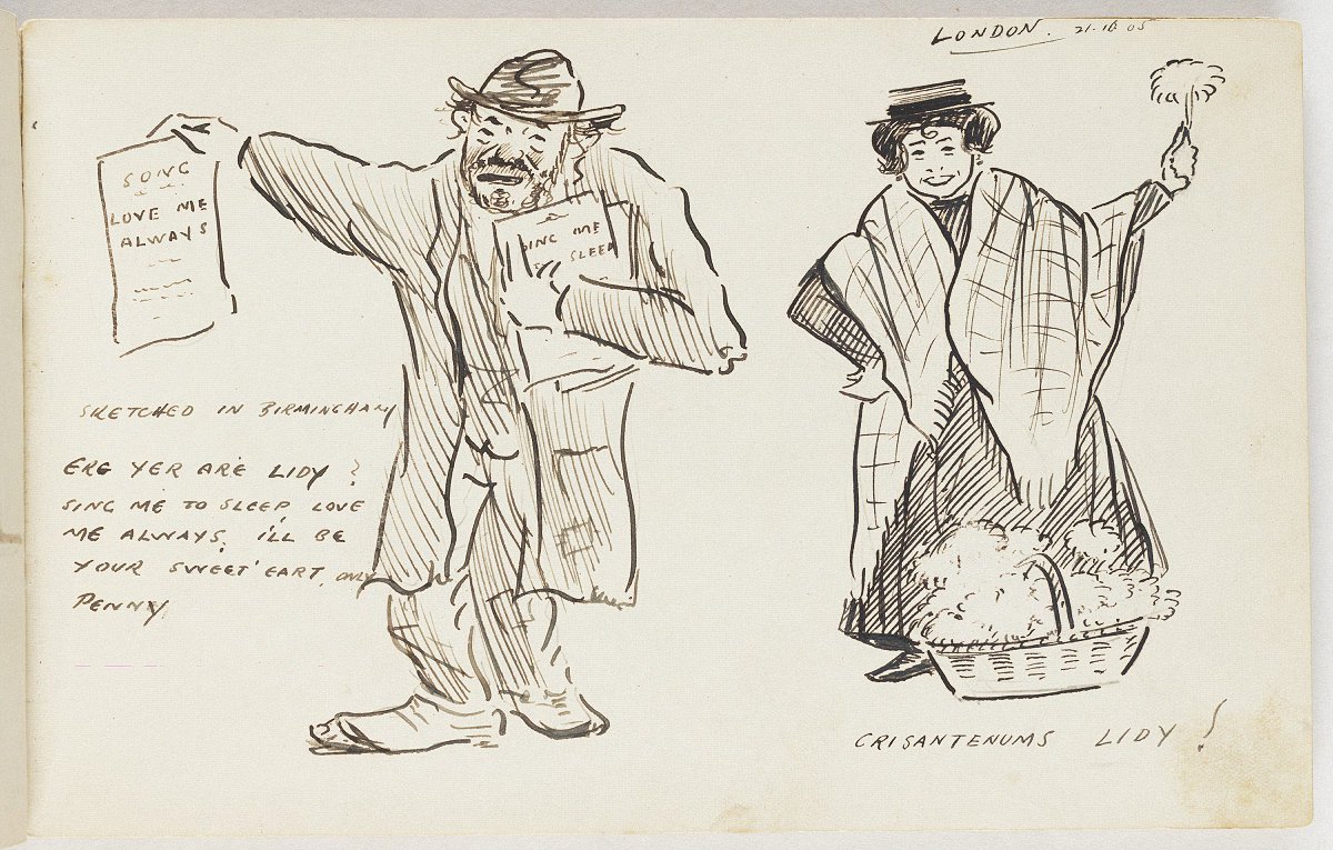 1200x765 Cohen , Morris Not Titled [English Sketches, Set 2]. - English Sketches