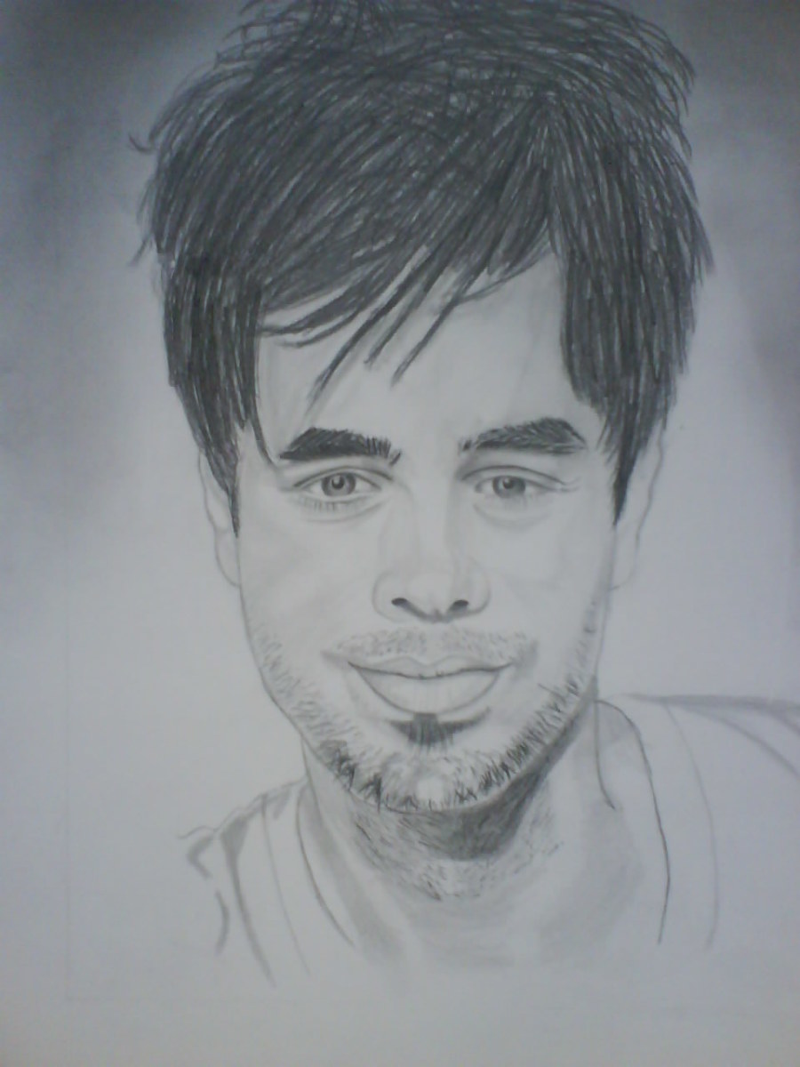 900x1200 My New Enrique Iglesias Drawing! ) - Enrique Sketch
