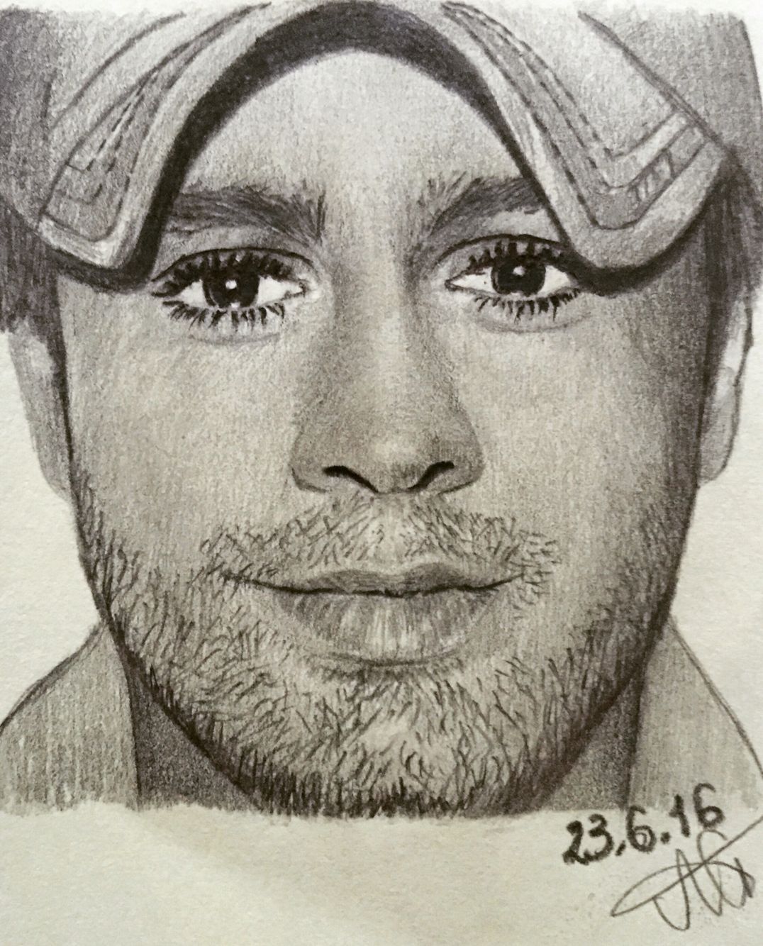 1076x1334 My Sketch Enrique Iglesias - Enrique Sketch
