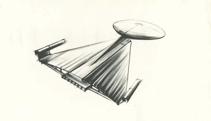 835x479 Humanoid History On Twitter 1970s Ken Adam Design Sketch For A - Enterprise Sketch