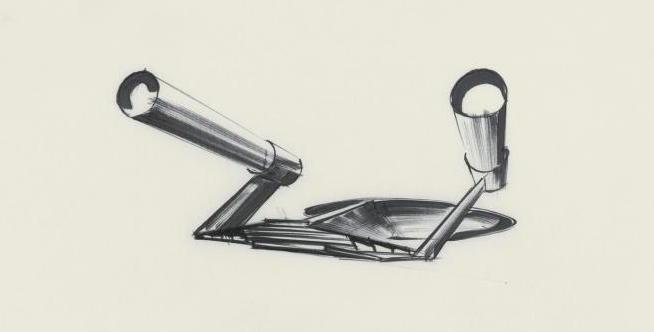 654x332 Ken Adam Design Sketch For A New Enterprise Vintage Technology - Enterprise Sketch