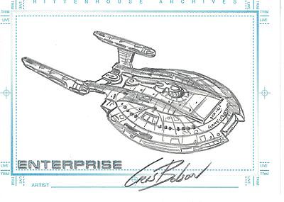 400x285 Star Trek Enterprise Season 1 Sketch Cris Bolson - Enterprise Sketch