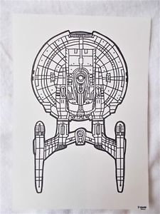 225x300 A4 Art Marker Pen Sketch Drawing Uss Starship Enterprise Nx 01 - Enterprise Sketch