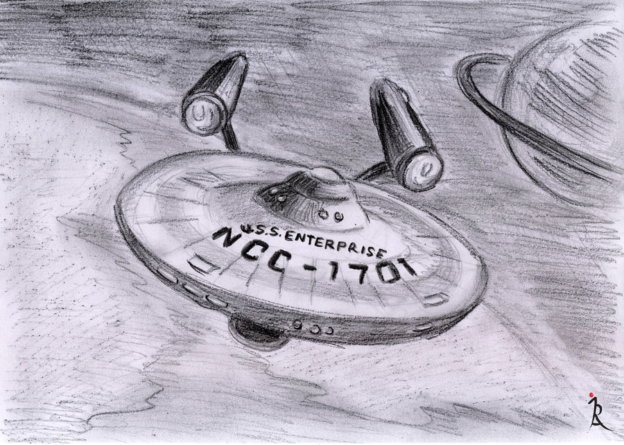 900x642 Enterprise Sketch By Irenelamagra - Enterprise Sketch