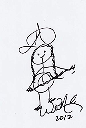 300x445 Willie Nelson Signed 8x10 Sketch - Entertainment Sketch