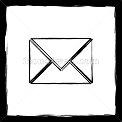416x416 Envelope Sketch Icon. - Envelope Sketch