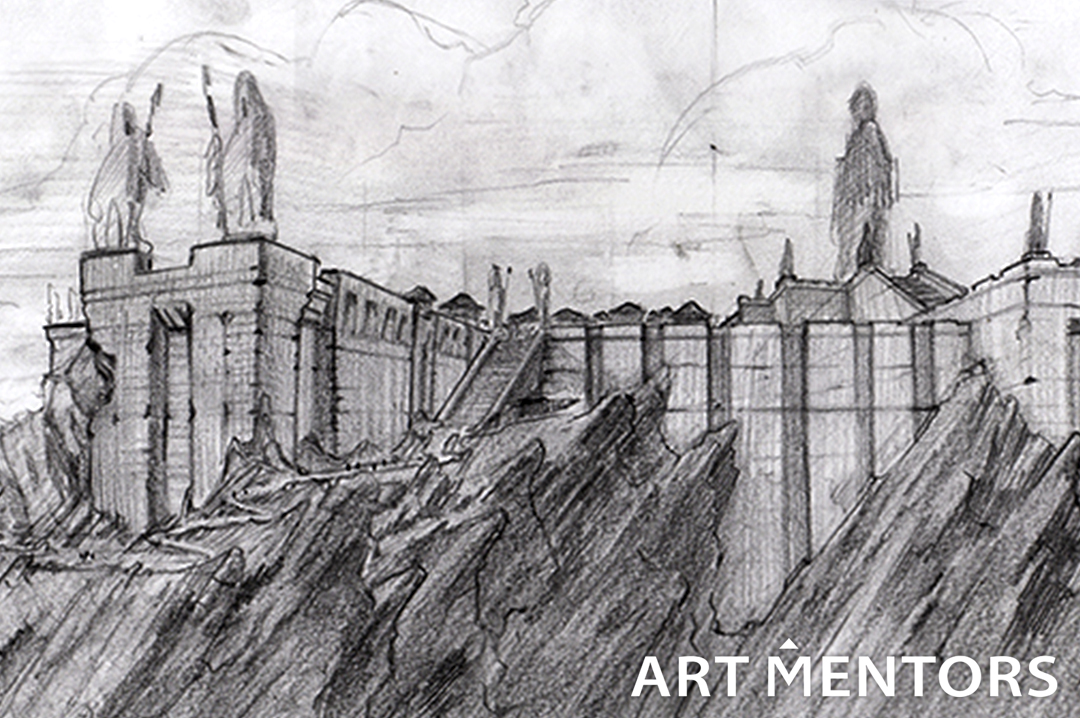 1080x718 Environment Quick Sketch For Entertainment Arts Art Mentors - Environment Sketch