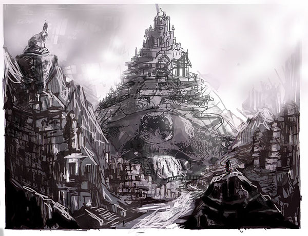 600x460 Fantasy Environment - Environment Sketch