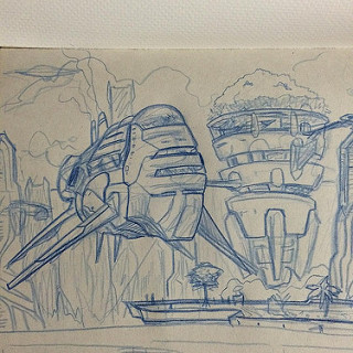 320x320 Wip Environment Sketch While Cooking. Need All Free Time - Environment Sketch