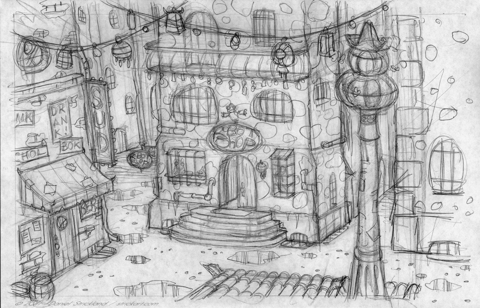 1600x1027 Stricksketch) Rs Environment Sketches - Environment Sketch