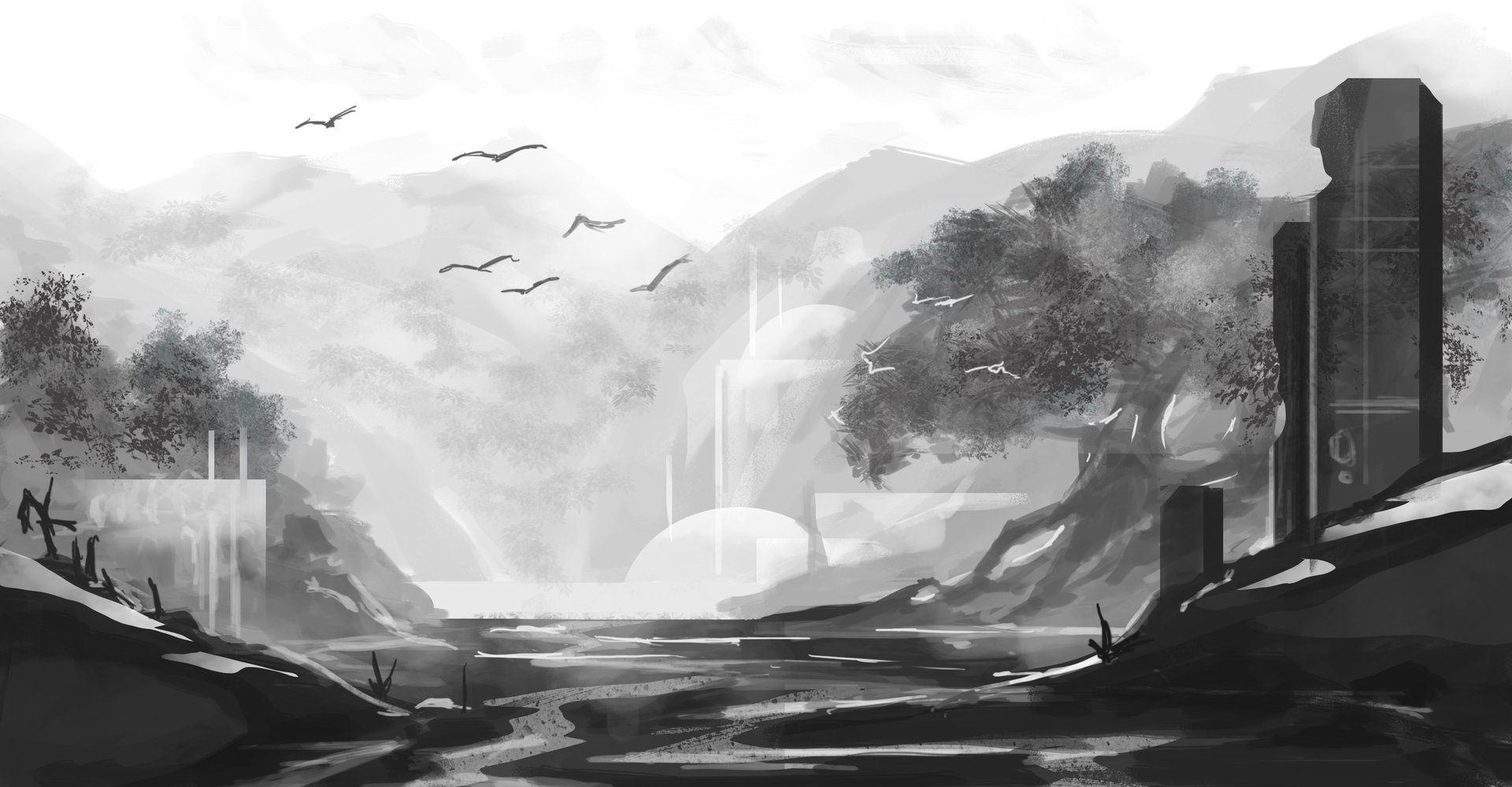 1920x1000 Anna Marhowl - Environment Sketch