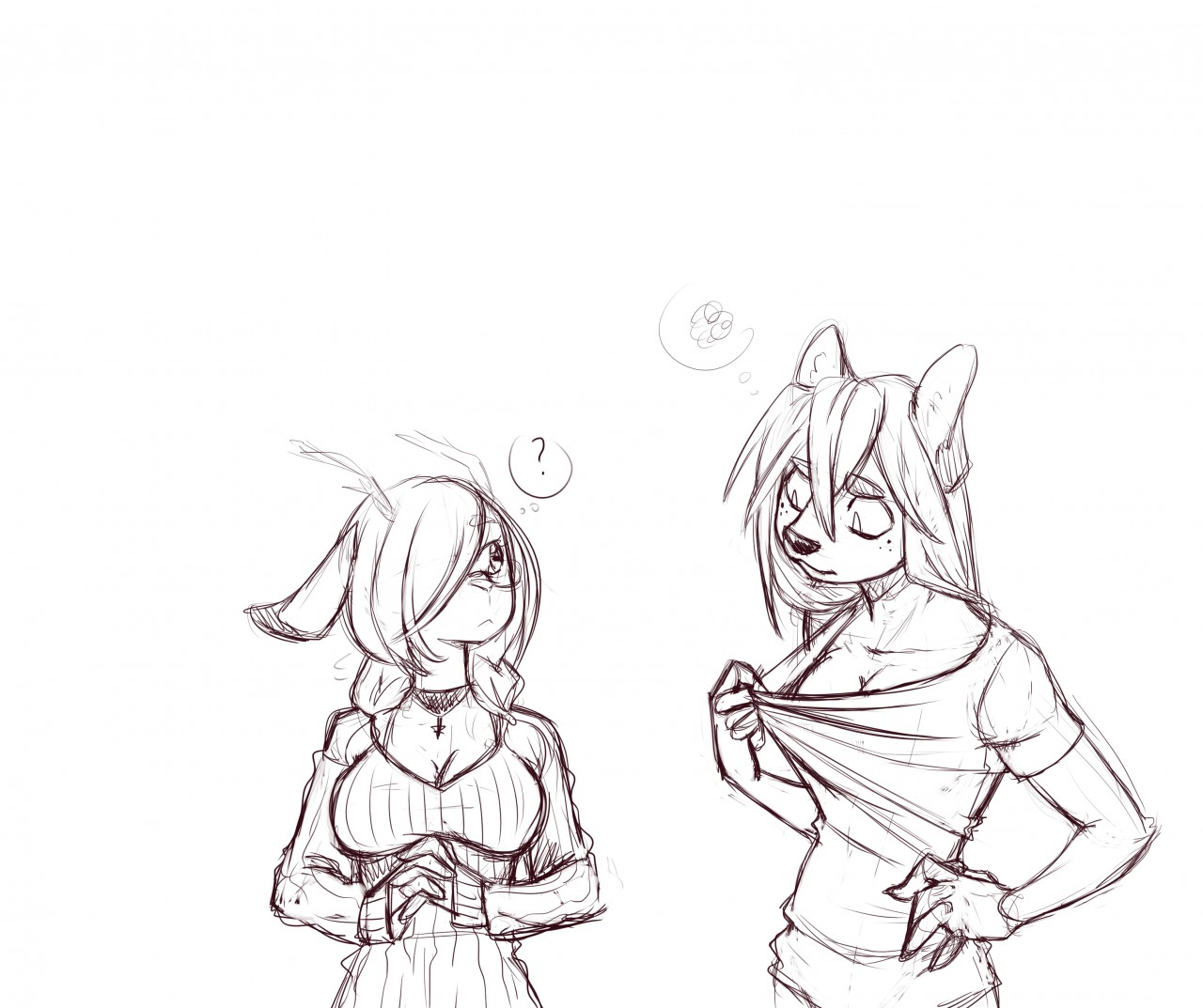 1280x1073 Little Envy (Sketch) By Suelix - Envy Sketch