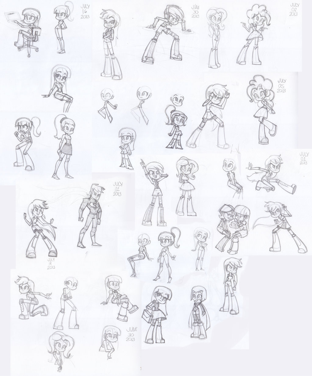 1024x1234 Equestria Girls 004 By Khuzang - Equestria Girls Sketch