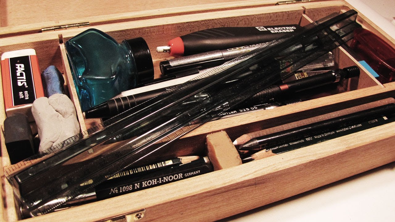 1280x720 Supplies I Use For Realistic Pencil Drawings - Equipment Sketch