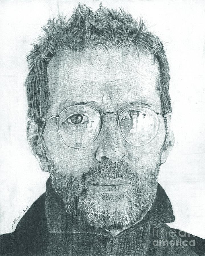 720x900 Eric Clapton Drawing By Jeff Ridlen - Eric Clapton Sketch