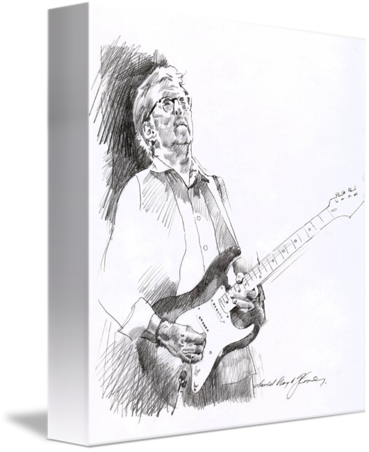 531x650 Eric Clapton Joy By David Lloyd Glover - Eric Clapton Sketch