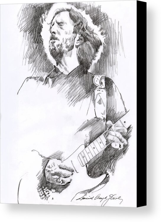 545x750 Eric Clapton Sustains Canvas Print Canvas Art By David Lloyd Glover - Eric Clapton Sketch