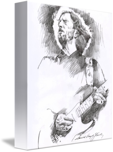 483x650 Eric Clapton Sustains By David Lloyd Glover - Eric Clapton Sketch