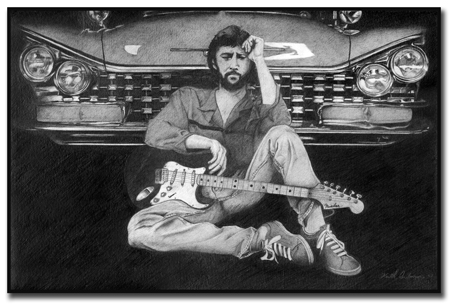 450x304 Eric Clapton Drawing - Eric Clapton Sketch