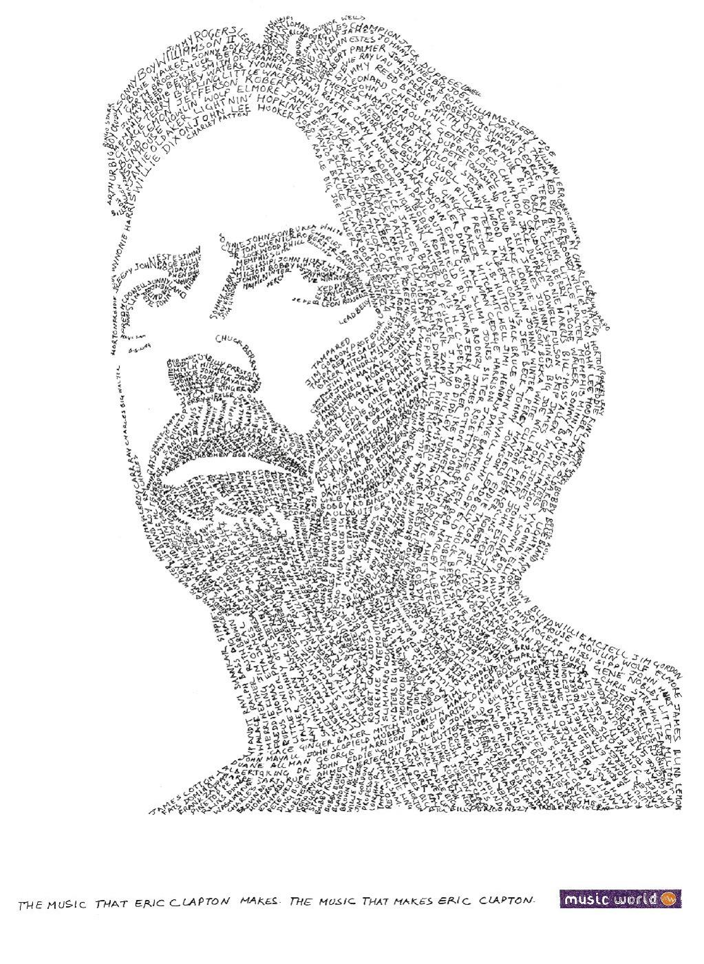 1023x1400 Print Advert By The Making Of Eric Clapton Ads Of The - Eric Clapton Sketch