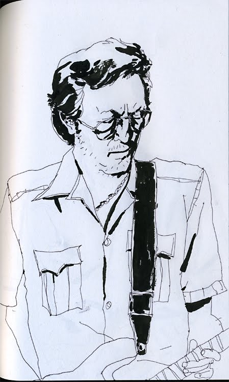449x750 Rich Pellegrino Art Amp Illustration Eric Clapton 2 Original Drawing - Eric Clapton Sketch