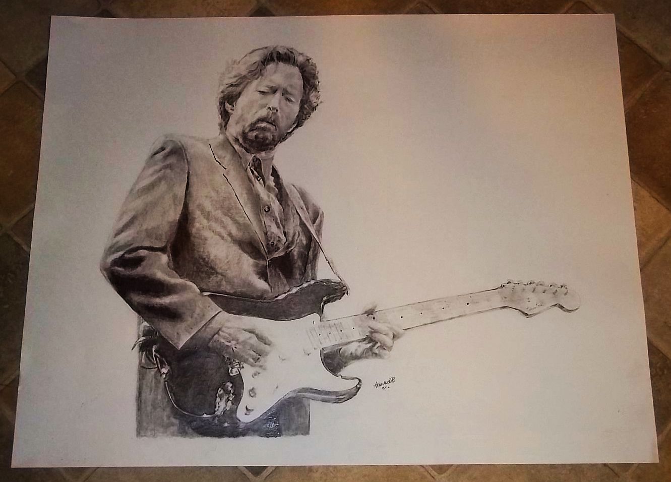 1331x956 Tom Wills Productions No. 174 Let It Grow With Eric Clapton - Eric Clapton Sketch