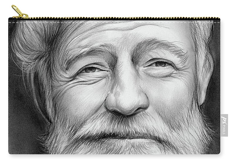 800x570 Ernest Hemingway Carry All Pouch For Sale By Greg Joens - Ernest Hemingway Sketch