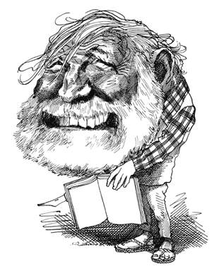 300x384 The Sweet Style Of Ernest Hemingway By Paul Goodman The New - Ernest Hemingway Sketch