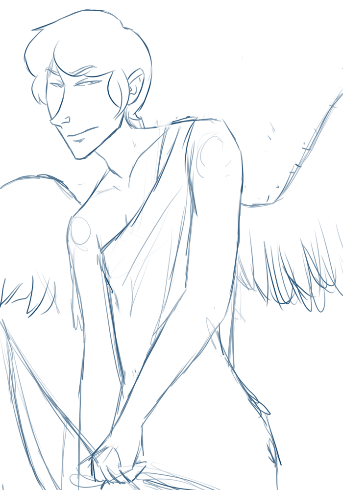 700x1000 Eros Sketch By Pixtta - Eros Sketch