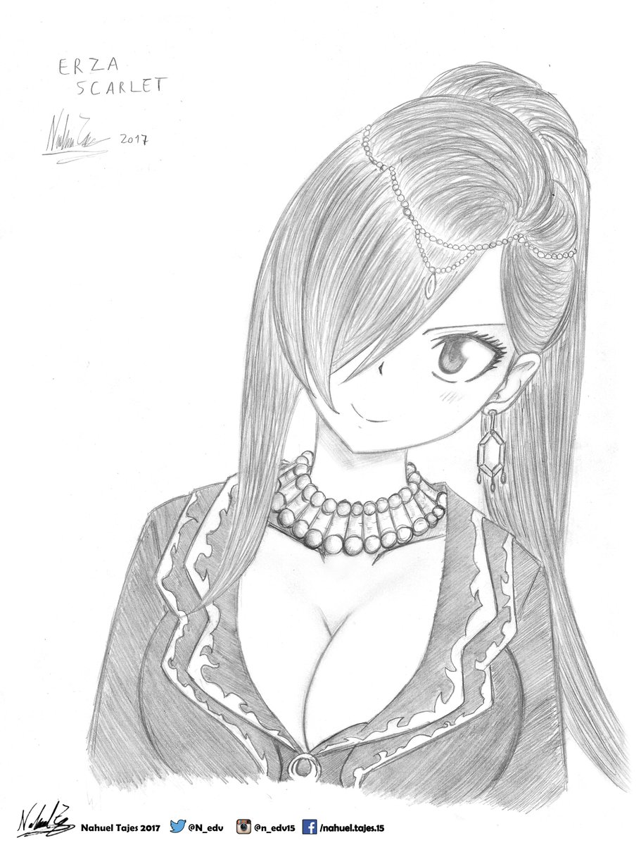 911x1200 Nahuel Tajes On Twitter Erza Scarlet - Erza Sketch