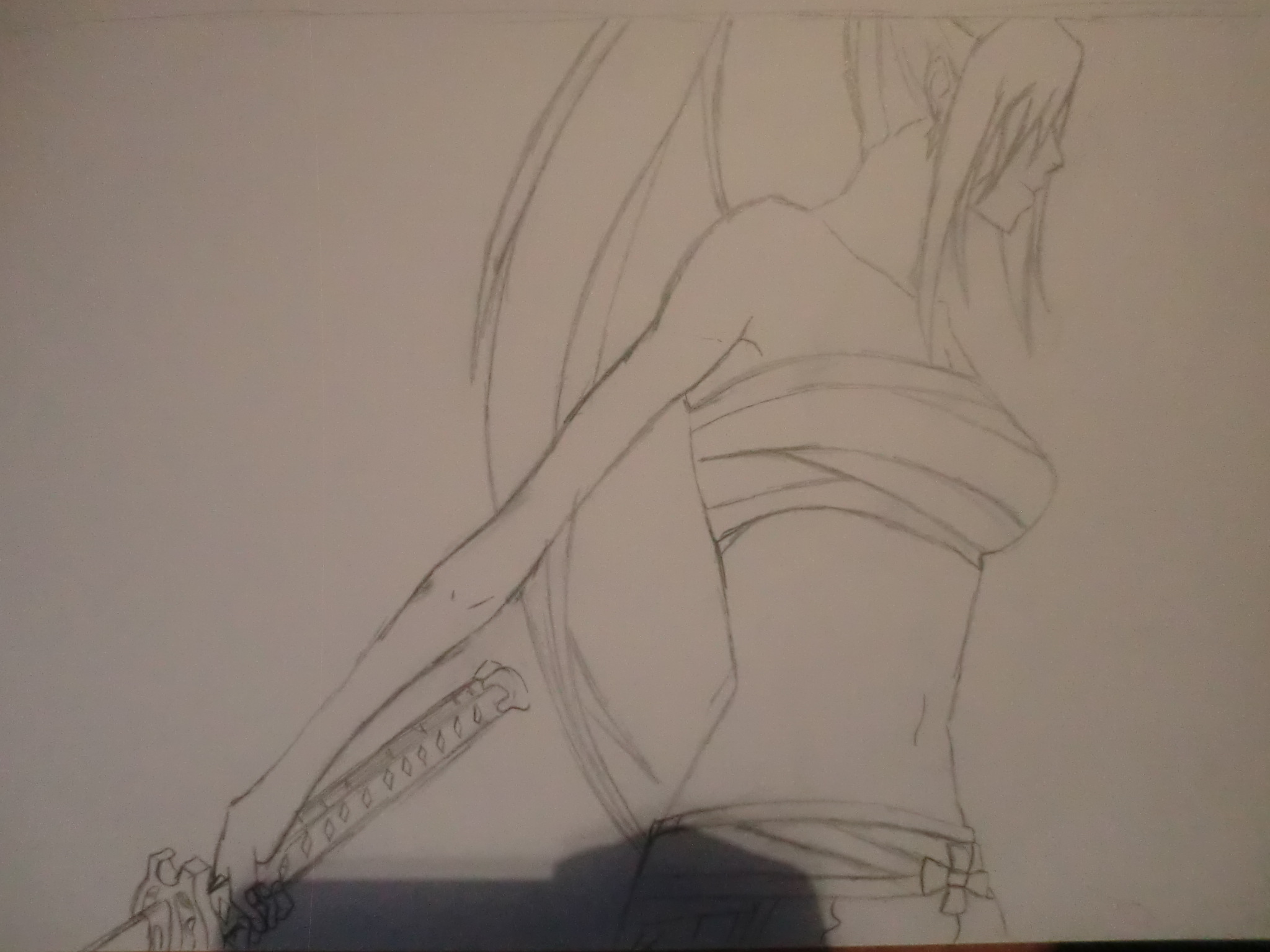 2048x1536 Sketch Day 32 Erza From Fairy Tail Icerycat Art And Anime Blog - Erza Sketch