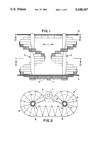 327x480 Filespiral Escalator Us Patent 5,158,167 (Pahl 1992) Sketch.png - Escalator Sketch